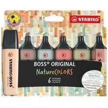 Stabilo 70/6-2-2 Boss original NatureCOLORS 6 farieb 2-5 mm