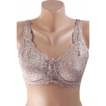 Čipkovaná podprsenka nevystužená biela