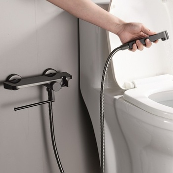 Image 1 of Inter Ceramic КОМПЛЕКТ СМЕСИТЕЛ С ХИГИЕНЕН ДУШ icf3510gg СИВ (icf3510gg)