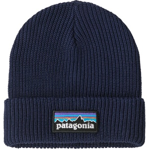 Patagonia Детска зимна шапка (beanie) Patagonia Kid's Logo Beanie - P-6 Logo: New Navy - размер One Size (904-4596-0211)