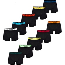 Lee Cooper boxerky 10ks s barevnou gumou