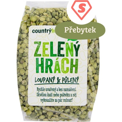 Country Life Hrách zelený loupaný půlený Bio 500g – Zboží Mobilmania