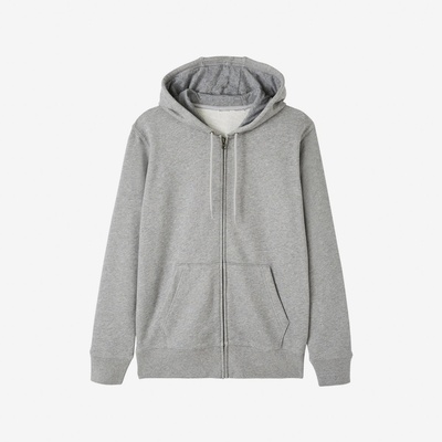 Domyos dámska mikina na zips s kapucňou sivá