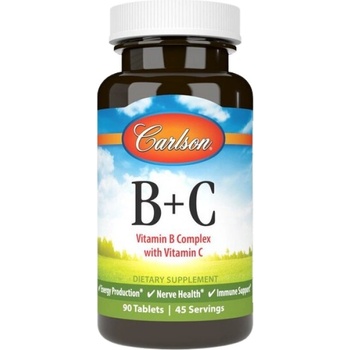 Image 1 of Carlson Labs Vitamin B-Complex With Vitamin C [90 Таблетки]