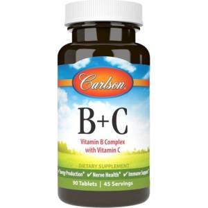 Carlson Labs Vitamin B-Complex With Vitamin C [90 Таблетки]