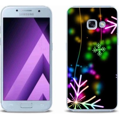 Pouzdro mmCase Gelové Samsung Galaxy A3 2017 - barevné vločky