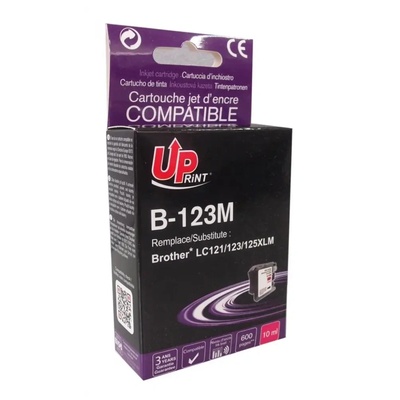 Compatible Мастилница UPRINT LC121/123/127 BROTHER, Magenta (LF-INK-BROT-LC123-121M-UP)