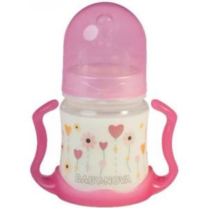 Baby-Nova Baby Nova Пластмасово шише 150 мл. , розово (45003) - ozone