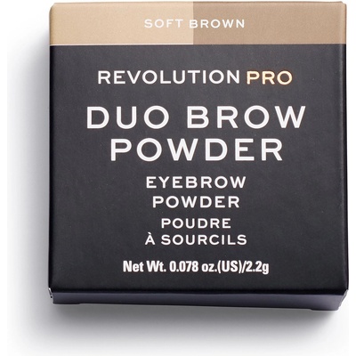 Makeup Revolution REVOLUTION PRO Веган Пудра за вежди Меко кафяво 22 g