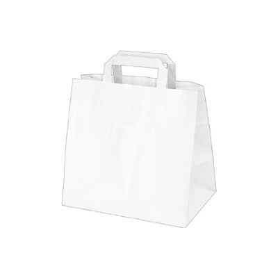 Taška na Menuboxy papierová 32+20x28cm biela, 1ks