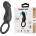 Pretty Love Trae Vibrating Ring with Stimulator Black