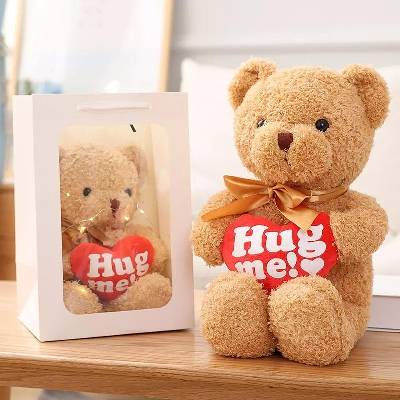 Tea Toys Плюшено мече Tea Hug Me, 30 см, Бежов