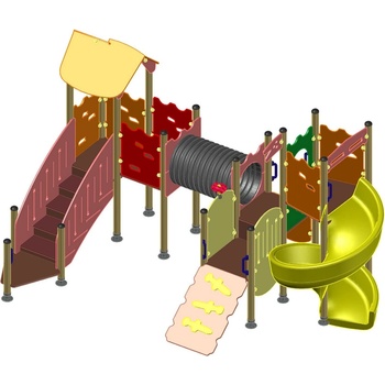 Playfactory КОМБИНИРАНО ДЕТСКО СЪОРЪЖЕНИЕ ps0013-2 (ps0013-2)