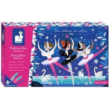 Janod - Творчески комплект - Неонови блестящи балерини (J07945)