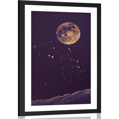 Plakát s paspartou kouzelná planeta - 40x60 no frame