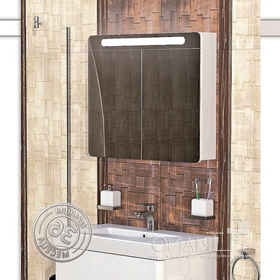 Triano Горен pvc шкаф с огледало Монако