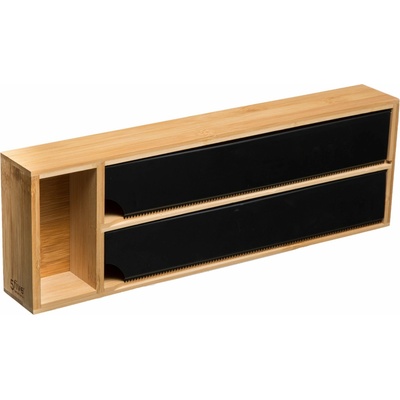 5five Simply Smart Kuchyňský organizér na fólii a pečicí papír BLACK BAMBOU hnědý
