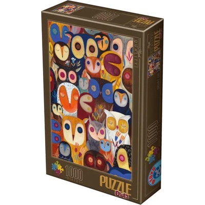 D-Toys - Puzzle Andrea Kürti: Sovy - 1000 dílků