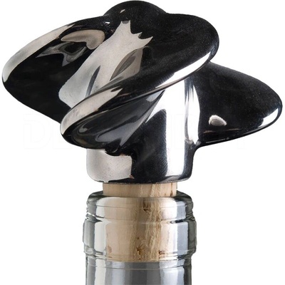 PIRŠČ PORCELAIN zátka na víno Torpedo platinové