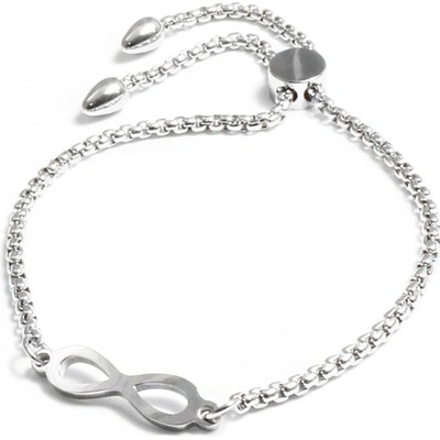 BM Jewellery Dámský stahovací náramek nekonečno z chirurgické oceli S1079065