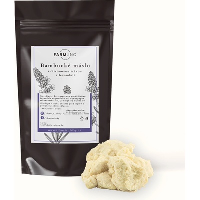 Farm.Inc šlehané bambucké máslo s citronovou trávou a levandulí 250 g