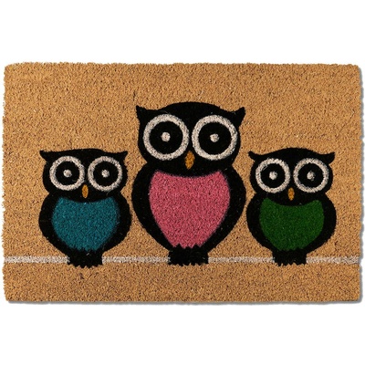 J-Line Ruco Print 417 owls Vícebarevný 40x60 cm