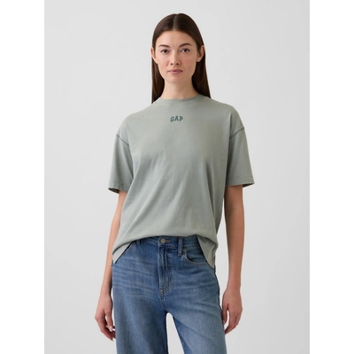 GAP Oversize tričko s logom VintageSoft zelená