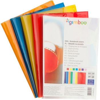 Image 1 of GIMBOO Подвързия за тетрадка Gimboo А5, 150 микрона, асорти (05009-А-АСОРТИ)