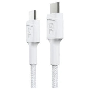 GREENCELL Cable White USB-C Type C 30cm Green Cell PowerStream, Power Delivery 60W, Quick Charge 3.0