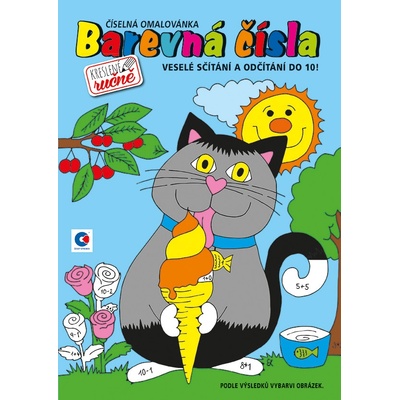 Baloušek Tisk Číselná omalovánka A4 Barevná čísla