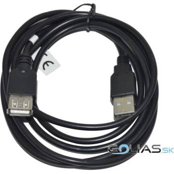 Vakoss TC-U1297K USB 2.0 A-A F/M, 1,8m, černý