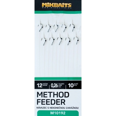 Mikbaits Method Feeder Nadväzce S Nekonečnou Zarážkou veľ.12 10ks