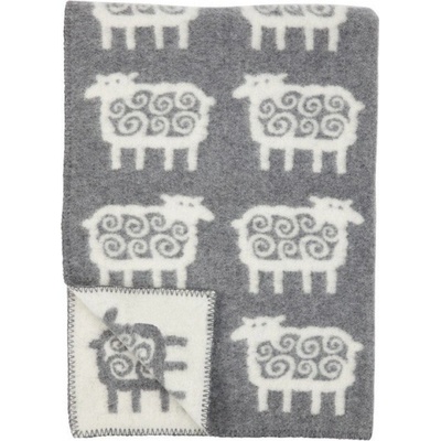 Klippan Vlněná dětská deka Sheep grey