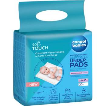 Canpol Babies Disposable Underpads еднократни подложки за смяна на пелените 33x45 cm 20 бр