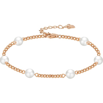 Olivie Stříbrný perlový náramek ROSE 9706