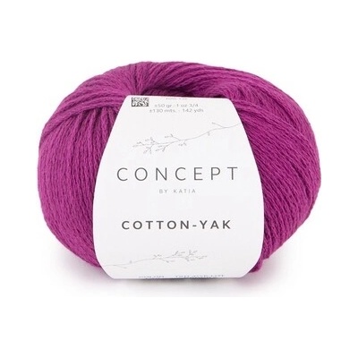 COTTON-YAK Katia Farby COTTON-YAK: 132 svetlá purpurová