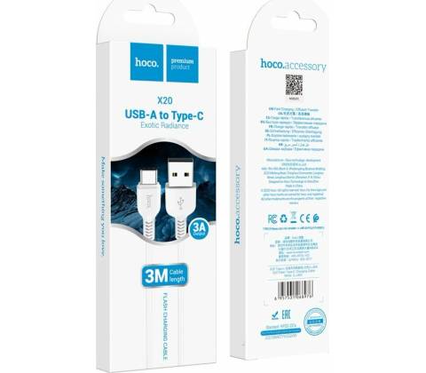 Hoco X20 nabíjací type-c, 3m