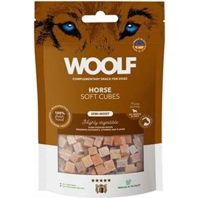 WOOLF pochoutka Soft Cubes Horse 100 g