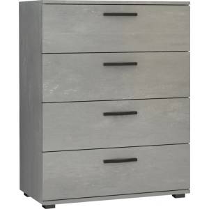 TopMebel Velika TopMebel меламинов скрин в цвят бетон сив 73x44x96cm