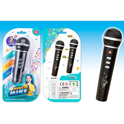 Armtoys ДЕТСКИ МУЗИКАЛЕН МИКРОФОН НА КАРТОН ЧЕРЕН