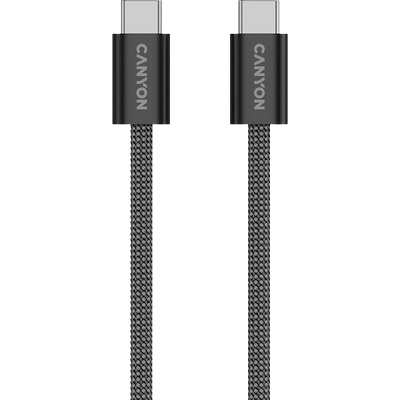 Кабел CANYON cable OnWire 60MG C-C 60W Magnet Braided 1m Black (CND-CCMG60AB15B)