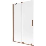 Mexen Velar двукрилен плъзгащ се параван за вана 110 x 150 cm, матирано стъкло, розово злато - 896-110-000-31-60 (896-110-000-31-60)
