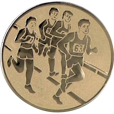 Maratón Emblém Nálepka na trofej Ø 25 mm zlatá