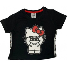 Dievčenské tričko Hello Kitty čierne