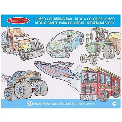 Melissa & Doug - Книжка за оцветяване - Превозни средства