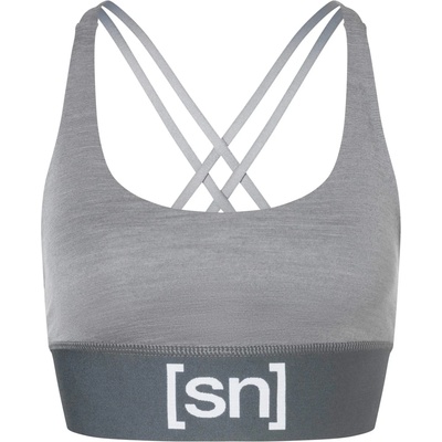 super. natural Дамски спортен сутиен super. natural Women's Super Top Sports bra - Cashmere Grey Melange (114-1948-1913)