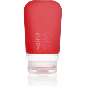 humangear GoToob+ Силиконова бутилка за пътуване / контейнер 74 ml червен (072707)