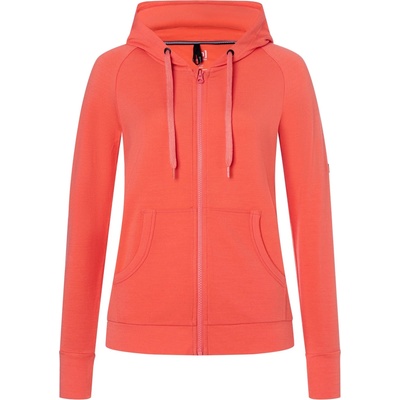 super. natural Дамско вълнено яке super. natural Women's Essential Zip Hoodie Zip-up hoodie - Living Coral (105-2701-1012)