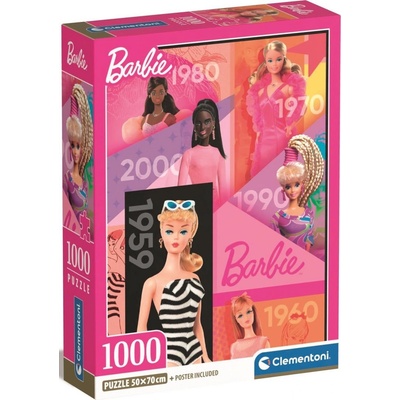 CLEMENTONI 65 let Barbie 1000 dílků