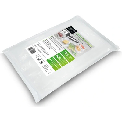 CASO Design Релефни пликове за вакуумиране Caso, 4ри звезди размер 20×30 cm, 60 плика, дебелина 150 μm (CAS.1121)